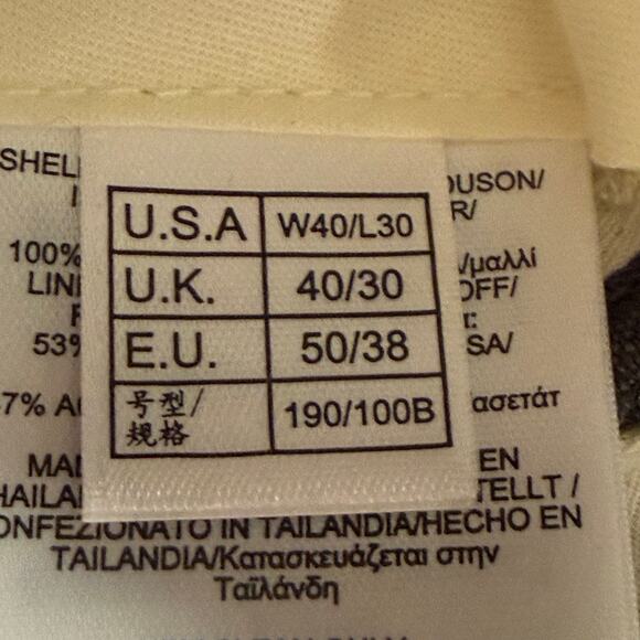 Brooks Brothers Grey Lightweight Straight Leg Career Pants Size 40W 30L NWOT - Picture 5 of 6